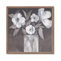 Picture of White On Gray _GroupedProduct_Square_Framed_Matted_