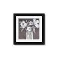 Picture of White On Gray _GroupedProduct_Square_Framed_Matted_