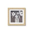 Picture of White On Gray _GroupedProduct_Square_Framed_Matted_