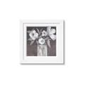 Picture of White On Gray _GroupedProduct_Square_Framed_Matted_