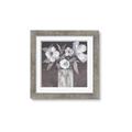 Picture of White On Gray _GroupedProduct_Square_Framed_Matted_