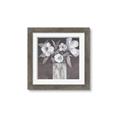 Picture of White On Gray _GroupedProduct_Square_Framed_Matted_