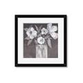 Picture of White On Gray _GroupedProduct_Square_Framed_Matted_