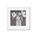 Picture of White On Gray _GroupedProduct_Square_Framed_Matted_
