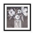 Picture of White On Gray _GroupedProduct_Square_Framed_Matted_