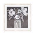 Picture of White On Gray _GroupedProduct_Square_Framed_Matted_