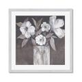 Picture of White On Gray _GroupedProduct_Square_Framed_Matted_