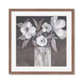 Picture of White On Gray _GroupedProduct_Square_Framed_Matted_