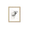Picture of Moose Charcoal _GroupedProduct_Rectangle_Portrait_Framed_Matted_