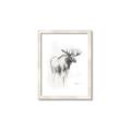Picture of Moose Charcoal _GroupedProduct_Rectangle_Portrait_Framed_Matted_