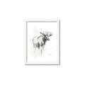 Picture of Moose Charcoal _GroupedProduct_Rectangle_Portrait_Framed_Matted_