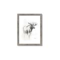 Picture of Moose Charcoal _GroupedProduct_Rectangle_Portrait_Framed_Matted_