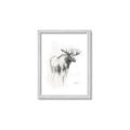 Picture of Moose Charcoal _GroupedProduct_Rectangle_Portrait_Framed_Matted_
