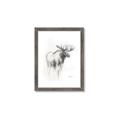 Picture of Moose Charcoal _GroupedProduct_Rectangle_Portrait_Framed_Matted_