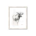 Picture of Moose Charcoal _GroupedProduct_Rectangle_Portrait_Framed_Matted_