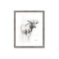 Picture of Moose Charcoal _GroupedProduct_Rectangle_Portrait_Framed_Matted_