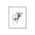 Picture of Moose Charcoal _GroupedProduct_Rectangle_Portrait_Framed_Matted_