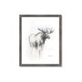 Picture of Moose Charcoal _GroupedProduct_Rectangle_Portrait_Framed_Matted_
