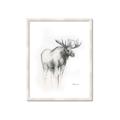 Picture of Moose Charcoal _GroupedProduct_Rectangle_Portrait_Framed_Matted_