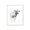 Picture of Moose Charcoal _GroupedProduct_Rectangle_Portrait_Framed_Matted_