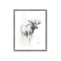 Picture of Moose Charcoal _GroupedProduct_Rectangle_Portrait_Framed_Matted_
