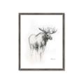 Picture of Moose Charcoal _GroupedProduct_Rectangle_Portrait_Framed_Matted_