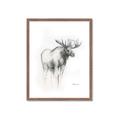 Picture of Moose Charcoal _GroupedProduct_Rectangle_Portrait_Framed_Matted_