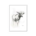 Picture of Moose Charcoal _GroupedProduct_Rectangle_Portrait_Framed_Matted_