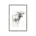 Picture of Moose Charcoal _GroupedProduct_Rectangle_Portrait_Framed_Matted_