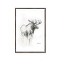 Picture of Moose Charcoal _GroupedProduct_Rectangle_Portrait_Framed_Matted_