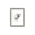 Picture of Moose Charcoal _GroupedProduct_Rectangle_Portrait_Framed_Matted_