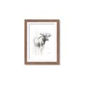 Picture of Moose Charcoal _GroupedProduct_Rectangle_Portrait_Framed_Matted_