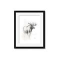 Picture of Moose Charcoal _GroupedProduct_Rectangle_Portrait_Framed_Matted_