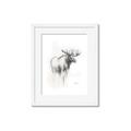 Picture of Moose Charcoal _GroupedProduct_Rectangle_Portrait_Framed_Matted_