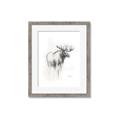 Picture of Moose Charcoal _GroupedProduct_Rectangle_Portrait_Framed_Matted_