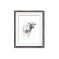 Picture of Moose Charcoal _GroupedProduct_Rectangle_Portrait_Framed_Matted_