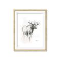 Picture of Moose Charcoal _GroupedProduct_Rectangle_Portrait_Framed_Matted_