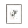 Picture of Moose Charcoal _GroupedProduct_Rectangle_Portrait_Framed_Matted_