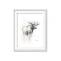 Picture of Moose Charcoal _GroupedProduct_Rectangle_Portrait_Framed_Matted_