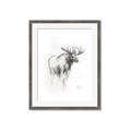 Picture of Moose Charcoal _GroupedProduct_Rectangle_Portrait_Framed_Matted_
