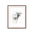 Picture of Moose Charcoal _GroupedProduct_Rectangle_Portrait_Framed_Matted_