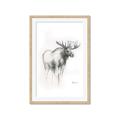 Picture of Moose Charcoal _GroupedProduct_Rectangle_Portrait_Framed_Matted_