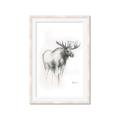 Picture of Moose Charcoal _GroupedProduct_Rectangle_Portrait_Framed_Matted_