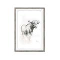 Picture of Moose Charcoal _GroupedProduct_Rectangle_Portrait_Framed_Matted_