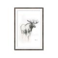 Picture of Moose Charcoal _GroupedProduct_Rectangle_Portrait_Framed_Matted_