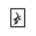 Picture of Sketched Deer side  _GroupedProduct_Rectangle_Portrait_Framed_Matted_
