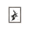 Picture of Sketched Deer side  _GroupedProduct_Rectangle_Portrait_Framed_Matted_