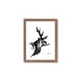 Picture of Sketched Deer side  _GroupedProduct_Rectangle_Portrait_Framed_Matted_