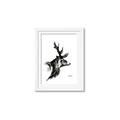 Picture of Sketched Deer side  _GroupedProduct_Rectangle_Portrait_Framed_Matted_