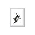 Picture of Sketched Deer side  _GroupedProduct_Rectangle_Portrait_Framed_Matted_